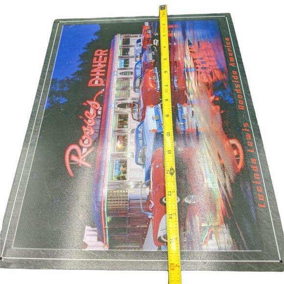 Rosies Diner Roadside America Classic Cars Drive In Metal Tin Sign 16x12.5 - Picture 3 of 7